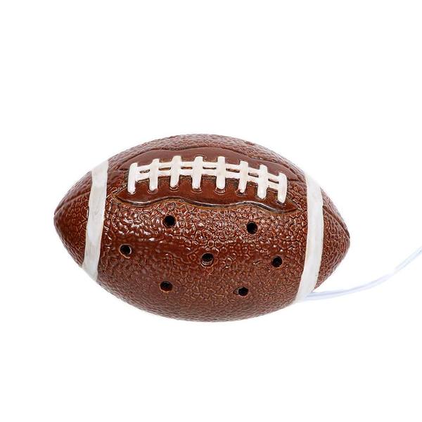 8" Ceramic Football Plug In Night Light Lamp